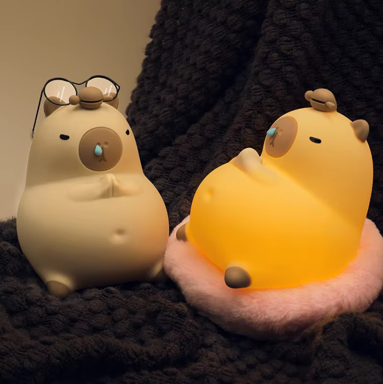 TwinklePal® Capybara Squishy Night Light - Perfect Gift 🎁