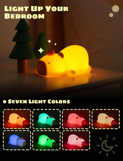 TwinklePal® Capybara Squishy Night Light - Perfect Gift 🎁