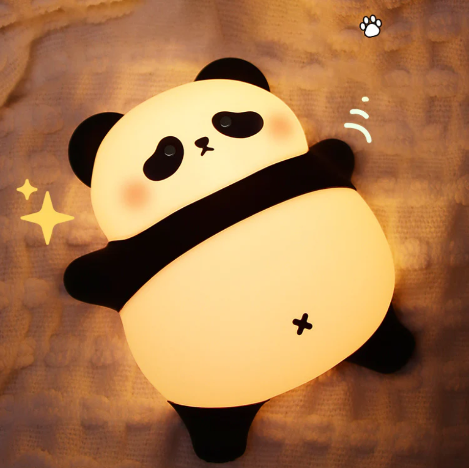 TwinklePal® Cute Panda Night Light LED Squishy Tap Lamp Best Gift for Baby and Girl🎁