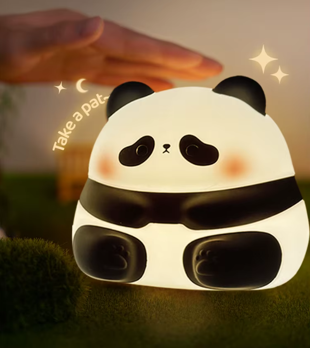 TwinklePal® Cute Panda Night Light LED Squishy Tap Lamp Best Gift for Baby and Girl🎁